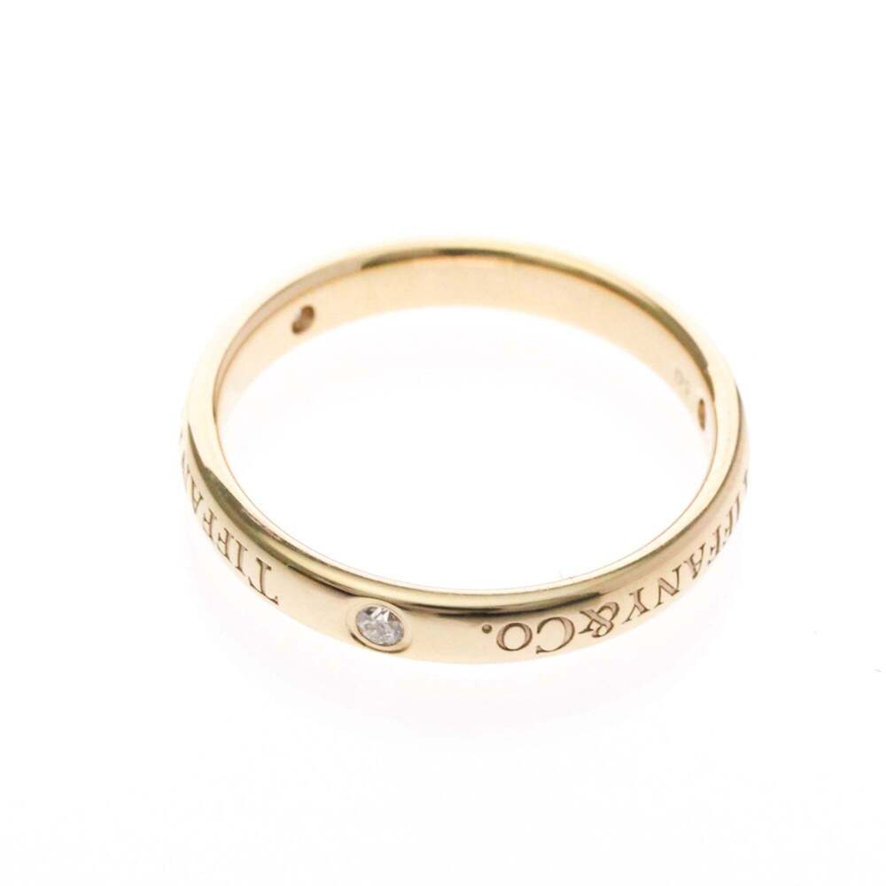 TIFFANY 18k Gold Diamond Ring - Picture 9 of 10